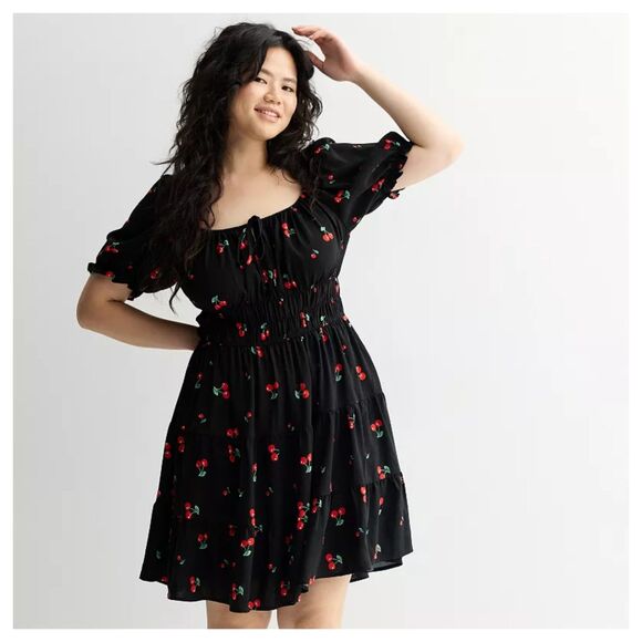 Liberty Love Dresses & Skirts - Liberty Love Cherry Tiered Peasant Dress
